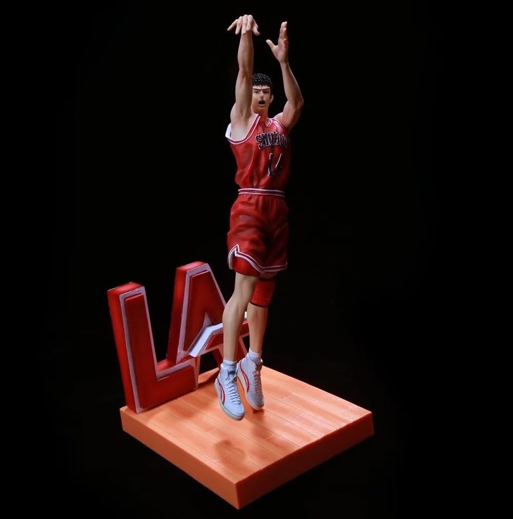 REOZIGN Statua Figura di Slam Dunk, Figura del Personaggio in PVC Figurine Cosplay Modello da Collezione Decorazione Regalo per Fan degli Anime (Mitsui Hisashi)