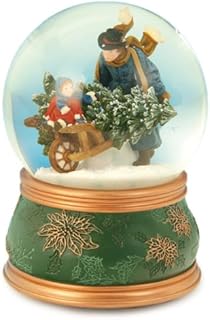 Led candle with snowman snow globe Christmas Snow Globes - Amazon.co.uk