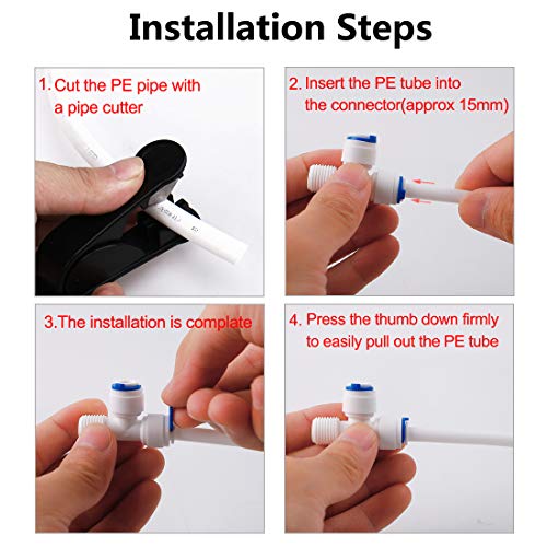Sourcingmap Quick Connect Purificatore Tubo Push