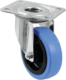 Roadinger 400204020 Ingersoll Ricino - Rueda de 100 mm, color azul