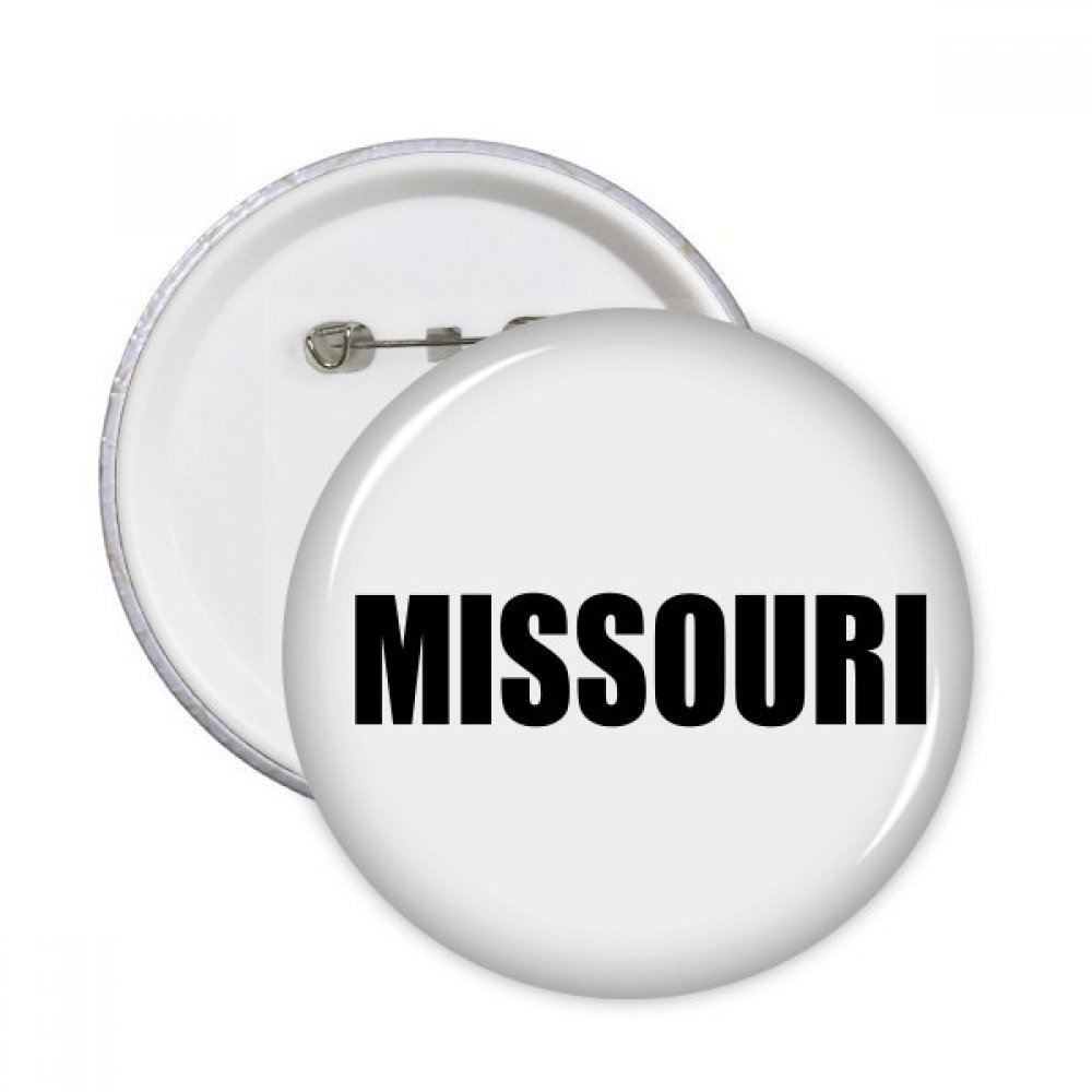 Pins rond Missouri Ville Nom DIYthinker multicolore en taille L avec épingle robuste