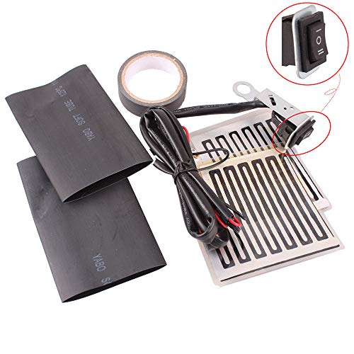 Universal Motorcycle Grip Heated Pads 12V Heated Grips Inserts Handlebar Hand Warmers Set
