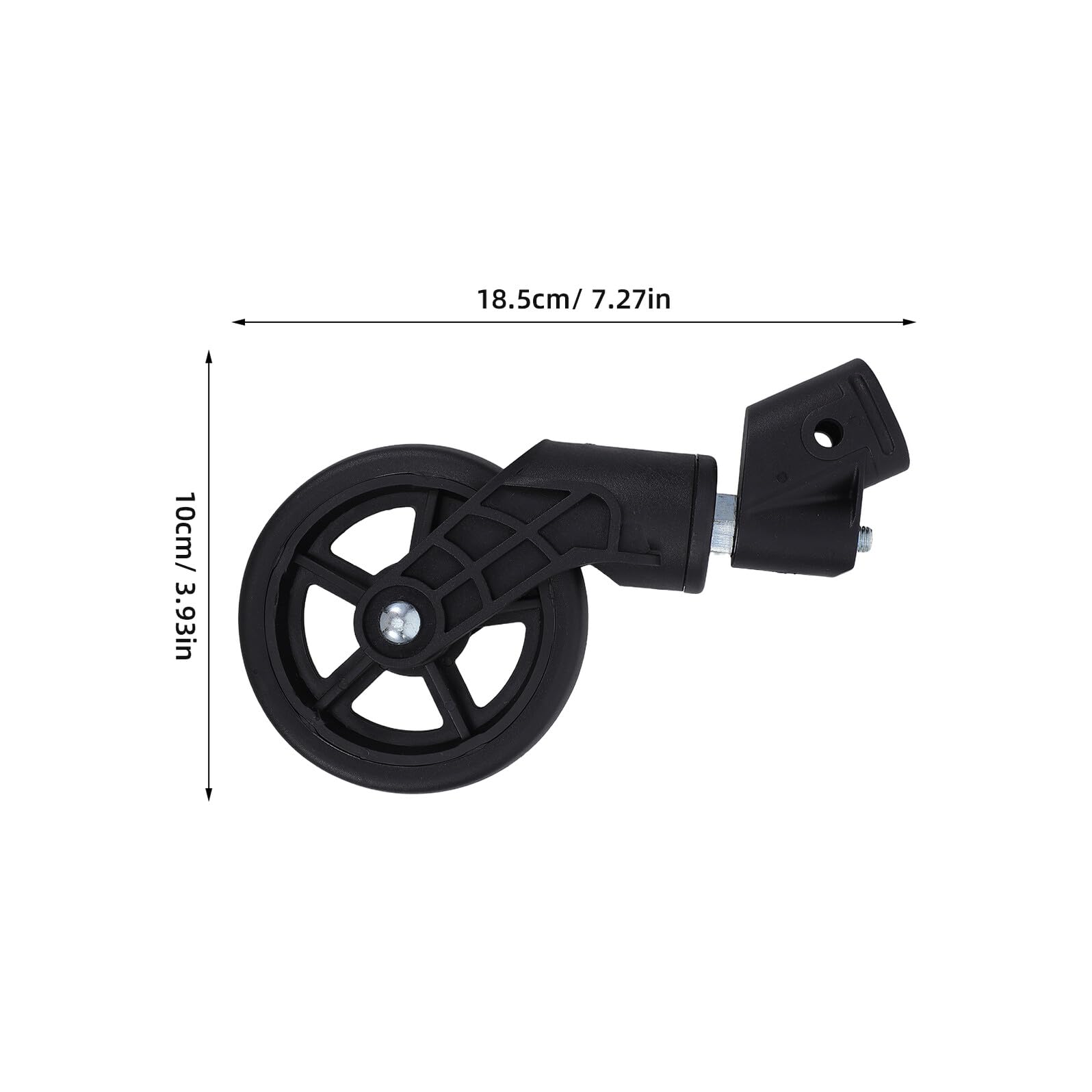 4 Ruote Girevoli Anteriori per Carrelli della Spesa 12,5x25 Mm, Ruote di Ricambio Silenziose e Resistenti per Carrelli Mobili, Facili da Montare, Adatte a Supermercati e Magazzini