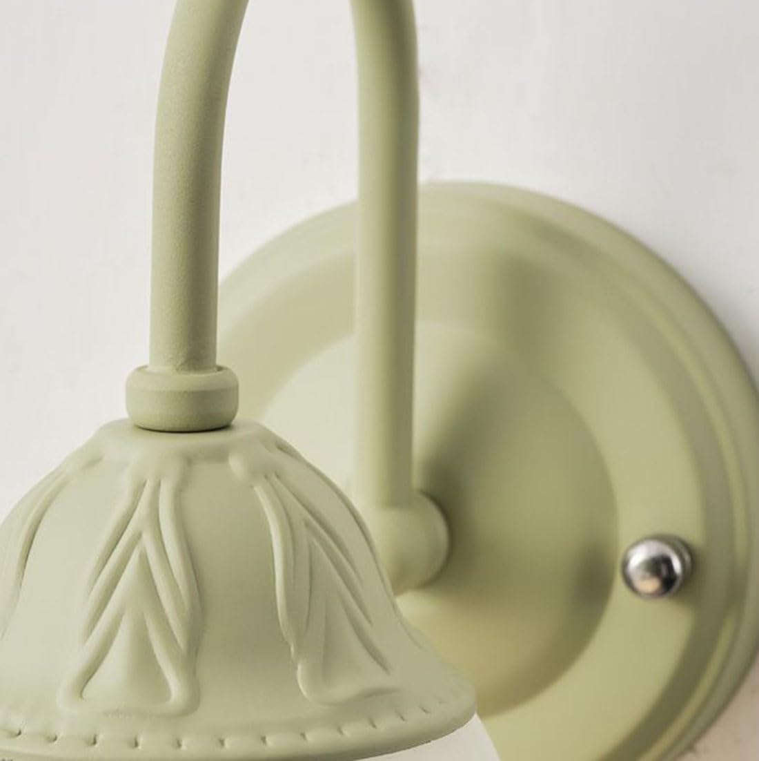 Applique moderne con paralume in vetro satinato a forma di fiore, lampada in stile industriale, applique retrò da comodino per camera da letto, soggiorno, scale, corridoio, sala da pranzo, loft.