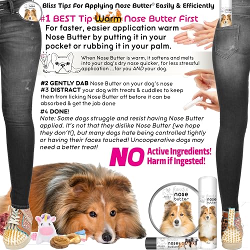 Image of The Blissful Dog Shetland Sheepdog Nose Butter, Versatile Dog Nose Balm for Dry Nose, Handcrafted Nose Moisturizer, Easy-to-Apply Dog Essentials, Unscented, 0.50 oz.