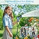 Gartenschlauch Flexibel 15m, Flexibler Gartenschlauch Dehnbarer mit 10 Funktions Gartenbrause, 1/2 3/4 Adapter, Wasserschlauch Flexibel Schlauch Flexschlauch Garten für Gartenbewässerung Autowäsche