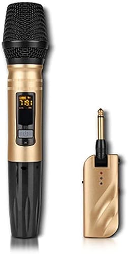 Professionelle Metall Multifunktions UHF Dynamisches Mikrofon UX2 Outdoor Stage U-Band Universal Wireless Mikrofon Schnelles Verschiffen Color Gold