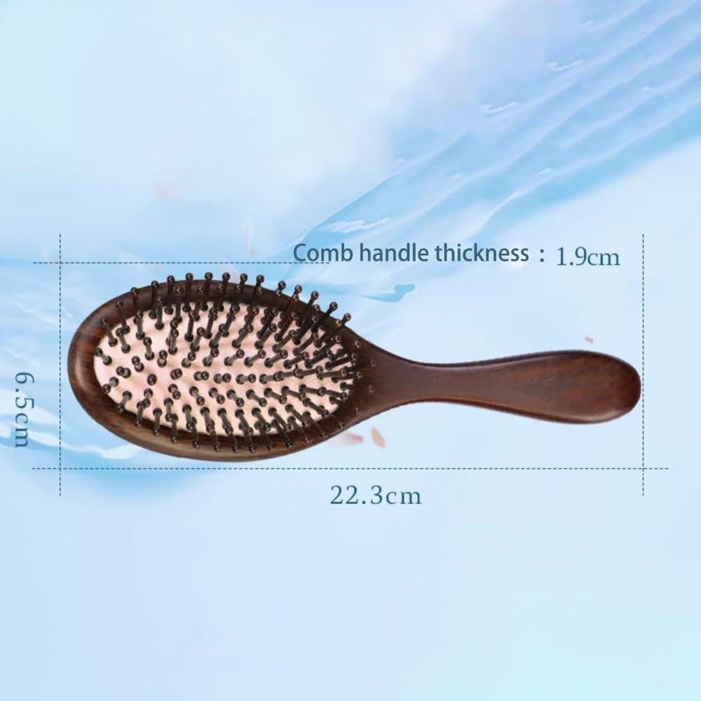 Cepillo de pelo, cepillo de pelo de paleta para mujeres y hombres, cepillo de pelo para cabello húmedo/seco, alisador de masaje, desenredado, cepillo diario para mejorar el brillo y la salud