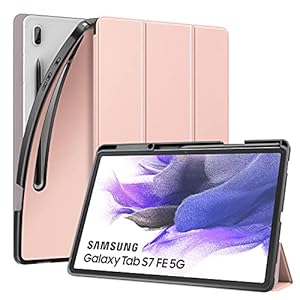 MoKo Case Fits Samsung Galaxy Tab S8 Plus 12.4 Inch 2022 (SM-X800/SM-X806) /S7 FE 2021/S7 Plus 2020, Shockproof Full…