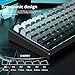 Rainy75 PBT Key caps, Double Shot Shine Through Custom Keycaps, Gradient Keycaps Cherry Profile, Minimalist Style Keyboard Keycap for Mechanical Keyboard (Grey)