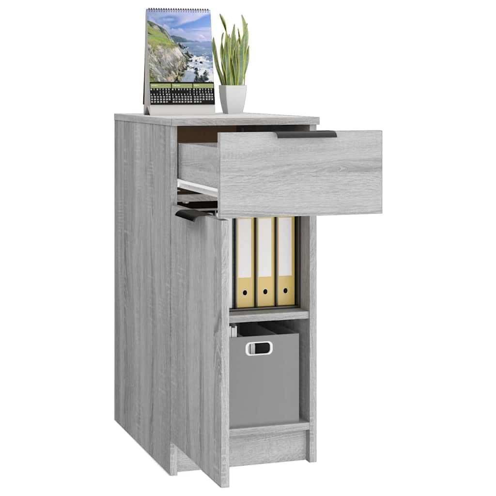 Armoire de Bureau Grise Sonoma 33,5 x 50 x 75 cm en Bois d'Ingénierie