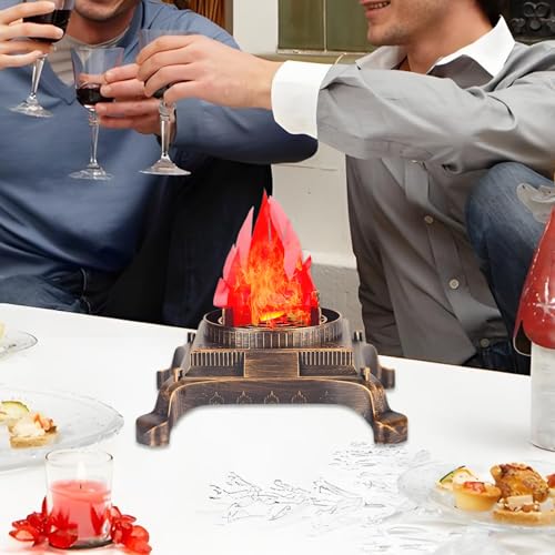 Lámpara de chimenea LED con efecto de llama realista para decoración 3