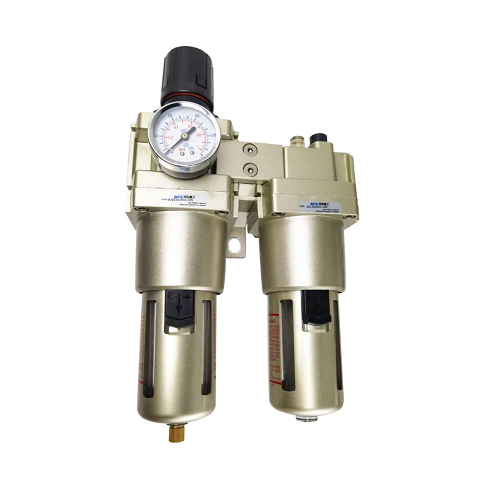AC5010-06 FRL pneumatico filtro regolatore lubrificatore scarico manuale