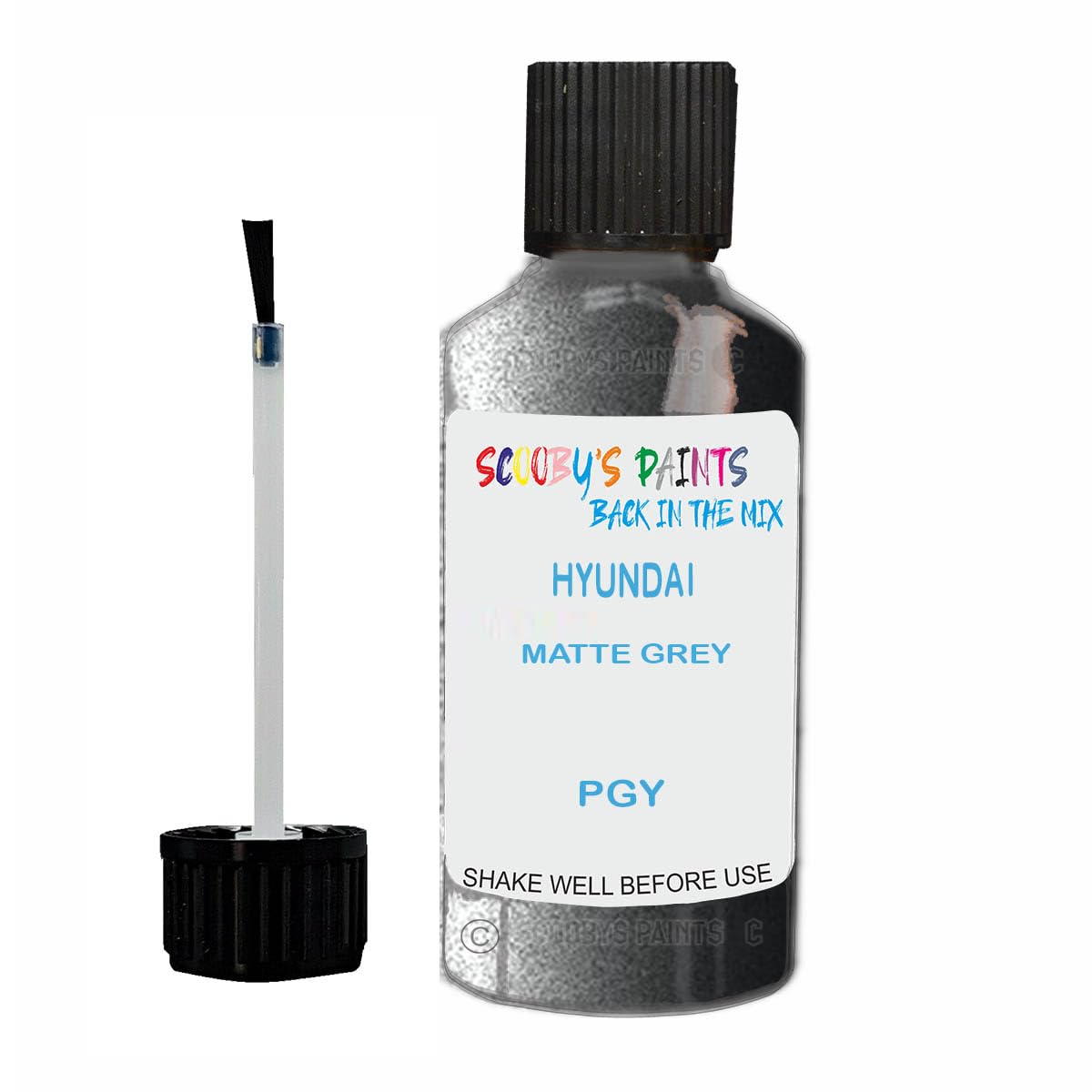 Scoobys Paints Back In The Mix Matte Grey Touch Up Paint For Hyundai Pgy Metallic