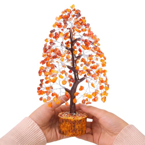 Image of Crocon Carnelian Crystals Tree, Birthday Gifts for Women, House Warming
