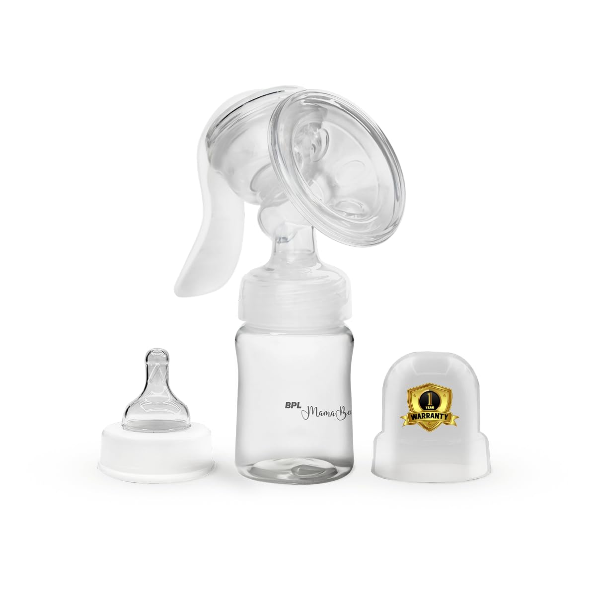 BPL Medical Technologies MamaBee Silicone Manual Breast Pump,Baby Milk Pump, Soft & Gentle - BPA Free (150 ML)-image-23