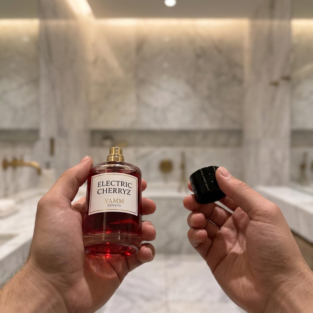 Electric Cherryz | Extrait de Parfum 50 ml | Unisex Duft | Schwarze Kirsche, Mandel & Vanille – Gourmand, Fruchtig & Verführerisch | Lang anhaltend