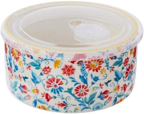 Free Shipping Offer The Pioneer Woman Mazie 6-Piece Round Ceramic Nesting Bowl Set with Build-In Steam Release 50% Off Discount The Pioneer Woman Mazie 6-Piece Round Ceramic Nesting Bowl Set with Build-In Steam Release