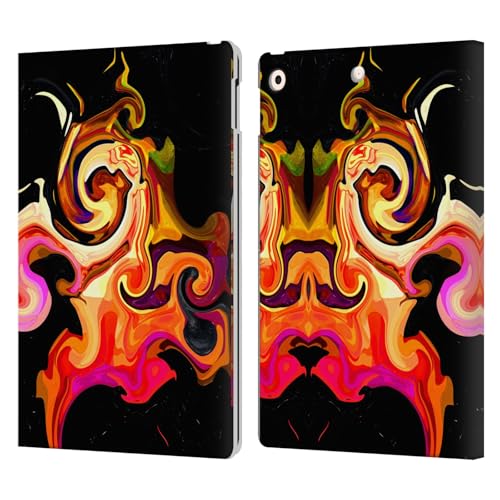 Étui en cuir iPad 10.2 Haroulita Marbre Feu au design abstrait et finitions soignées