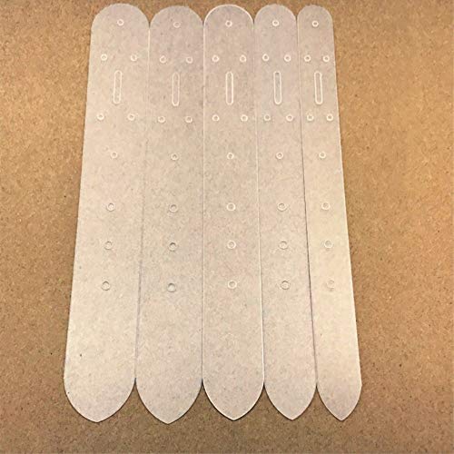 HAPYLY 5 pcs Set Acrylic Leather Craft Belt Billet Buckle Head End Templates Stencil Tool
