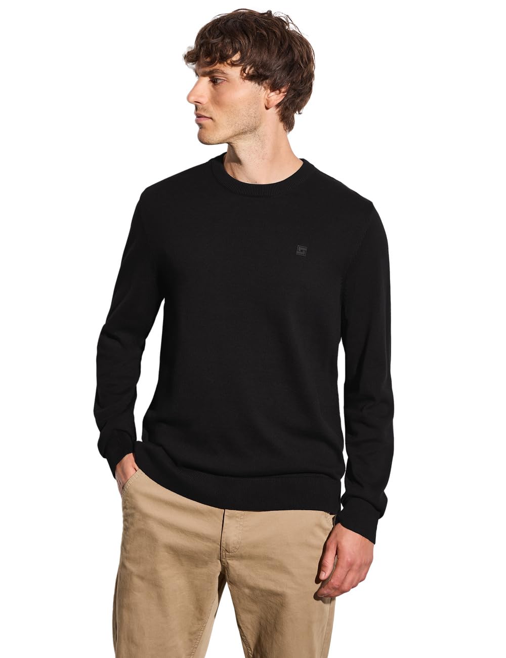 Street One MEN Herren Basic Baumwoll Pullover