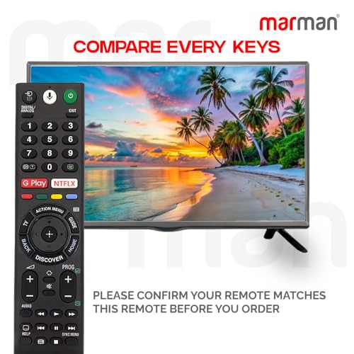 Image of marman Sony tv Remote Control Smart Bluetooth Voice Compatible for Android smart 4K UHD LED HD OLED QLED bravia Televison - Pairing Must !