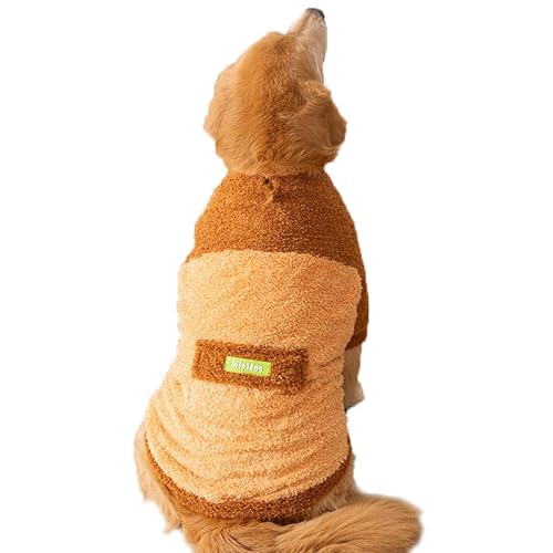 JPETTOかわいい 犬の服 フリース シャツ ペット冬服 裏起毛 犬の服 タンクトップ ふわふわ ゴールデンレトリバー服 ドッグウェア パーカー 防寒 保温 小型犬 中型犬 大型犬 お散歩お出かけウェア25-SY0647BN8XL