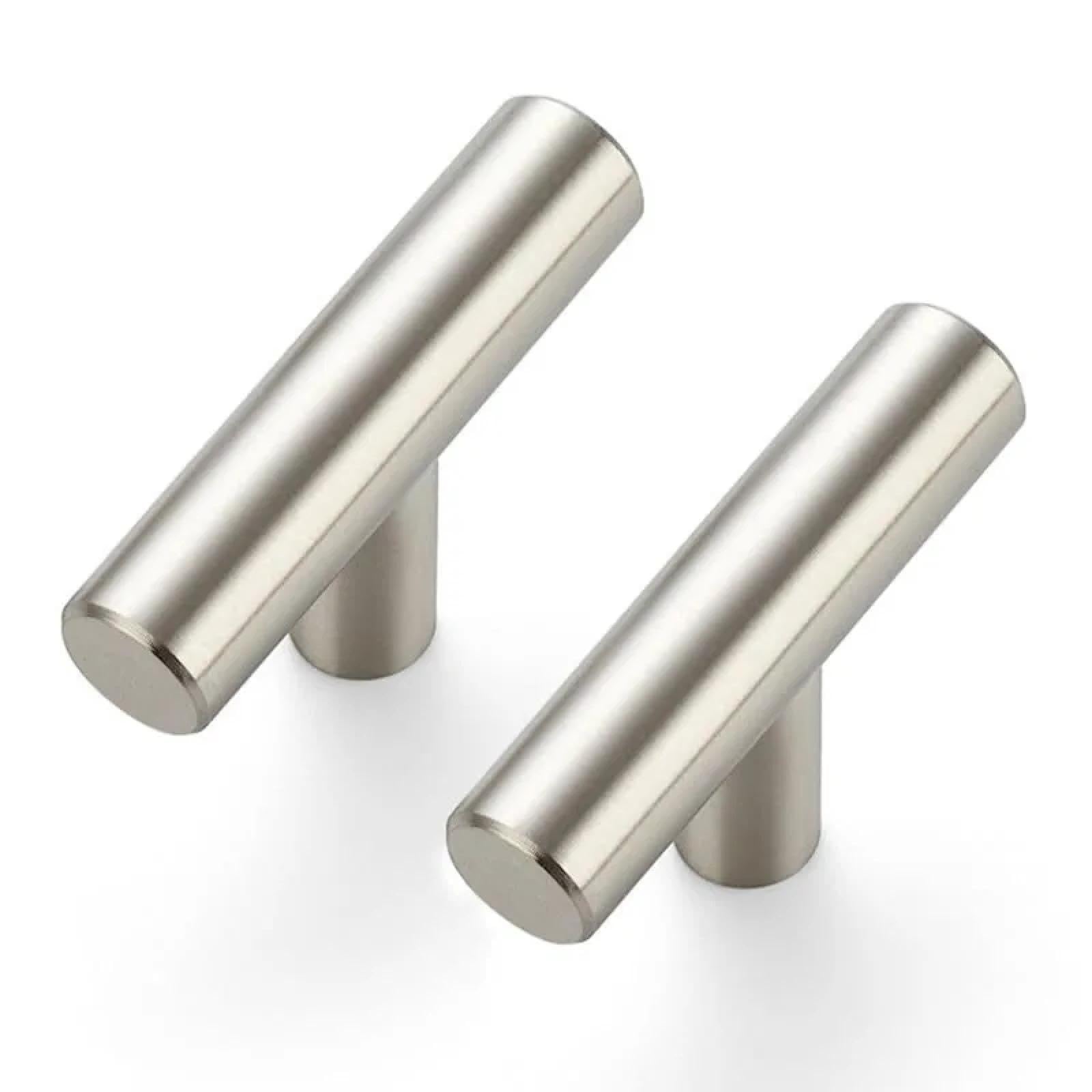 PIZZZENO 2pcs Black Handles for Cabinet and Drawer Stainless Steel Wardrobe Handles Kitchen Cabinet Pulls Drawer Knobs