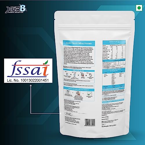 Image of XLR8 Classic Whey Protein Powder, 24 g Protein, 5.5 BCAA, No Maltodextrin (907 g Choco Caramel)