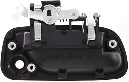 Miniatura 5 de Manija de puerta para Toyota T100 1993-1998 lado del conductor | Exterior | Delantero | Bisel negro | con palanca cromada | Con orificio para llave.