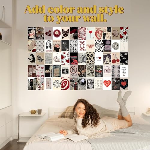 Image of Downtown Girl Room Decor Wall Collage Kit, Y2K Grunge Aesthetic Paper Posters, 10x15 cm, Vintage Music Theme Wall Art for Bedroom, Dorm Decor (PACK OF 30+ PCS)