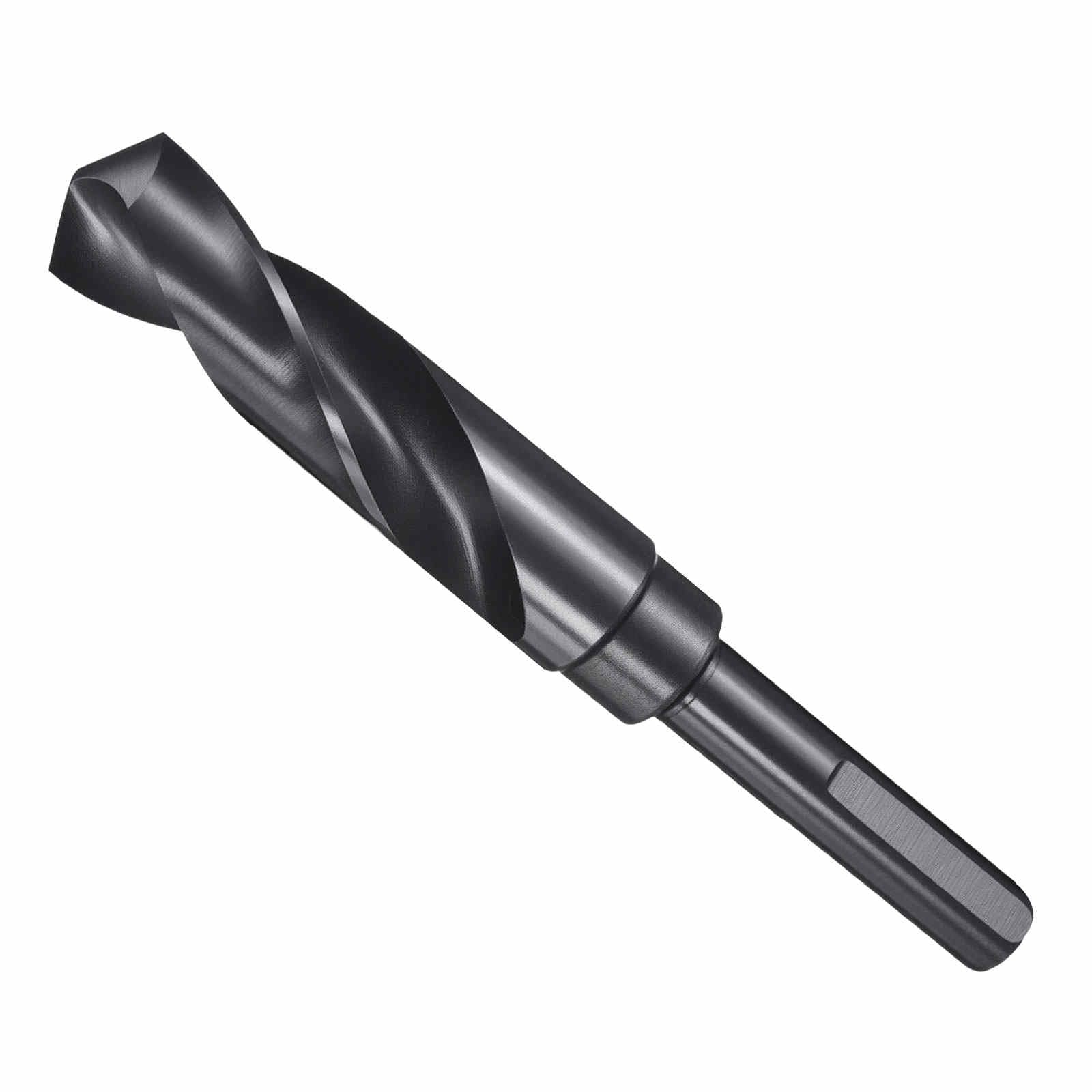 CoCud Drill Bit, 21mm Cutting Diameter, 1/2" Reduced Shank 3-Flat 4341 HSS Nitriding Black 118° Cutting Angle Bits - (Applications: for Drilling Plastic Wood) — image 1