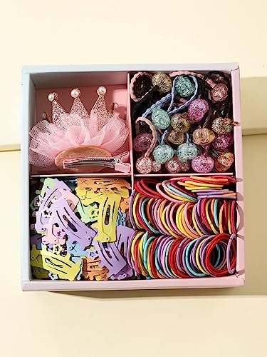 131 Pcs Princess Crown Hairband Clips Set for Toddlers