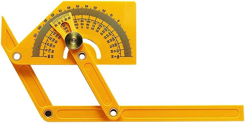 JSEIAJB Precise Protractor and Angle Finder Woodworking Measurement Tools 0° to 180° for Measure Inner/Outer Angle Plastic Protractor