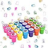 GOACRS Huntrix Stempel Set, 24 Stück Demon-Hunters Selbstfärbende Runde Mini Briefmarken für Kinder ab 3 Jahren, Cartoon-Anime-Spielzeugstempel für Geburtstag Mitgebsel und Party Kleine Geschenke