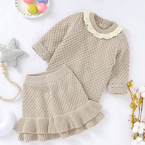 STKOOBQ Roupas para bebês recém-nascidos, bebês, meninas, meninos, primavera, inverno, suéter de mal