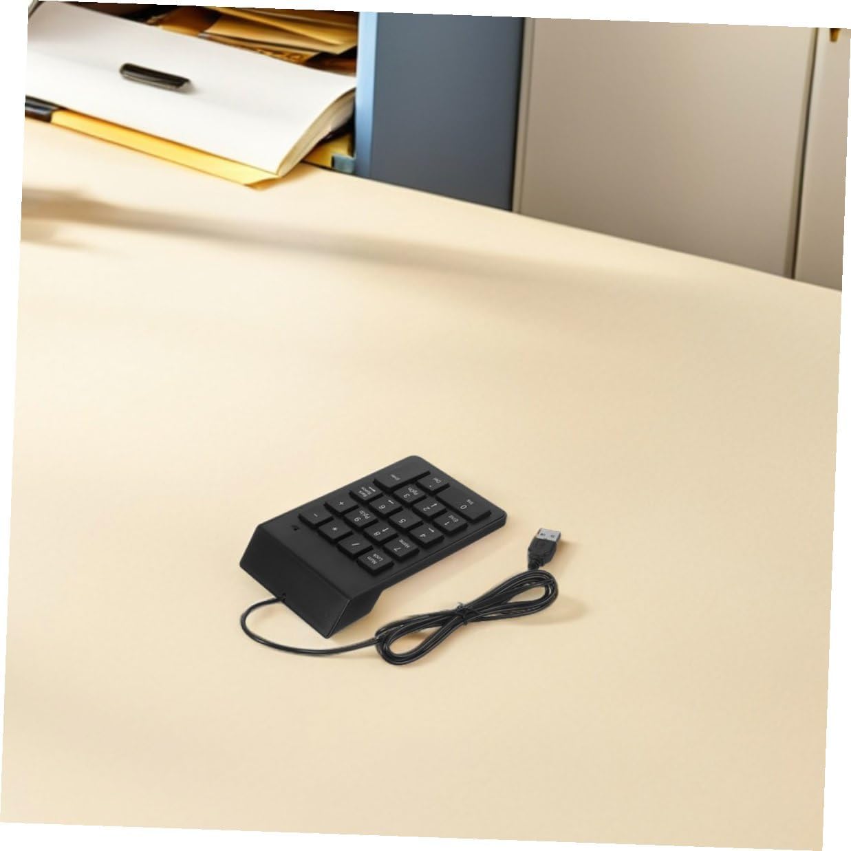 SEWACC 2pcs USB Numeric Keypad Mechanical Number Pad with 18 Keys Wired External Keyboard Number Pad for Laptop Desktop Computer Financial Data Entry