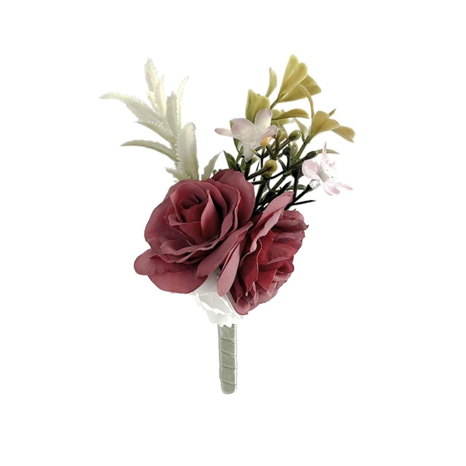 MQFBNNP Wedding boutonniere Prom Boutonniere Wedding Accessories Wrist Corsage(Boutonniere C)