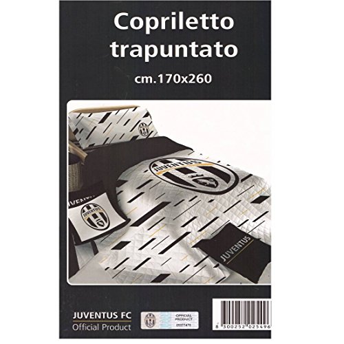 Copriletto Trapuntato Juventus F.C Per Letto Singolo - Trapuntino Primaverile 170x260 Cm - Foto 11