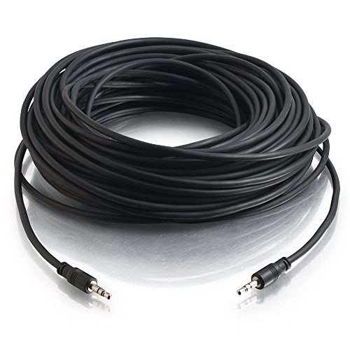 Cable de Audio Estéreo 3.5mm 22.86m Negro C2G miniatura 2