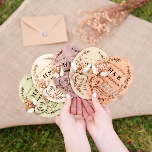 Trendprintstore Floral & Wooden Wedding Invitation thumb #2
