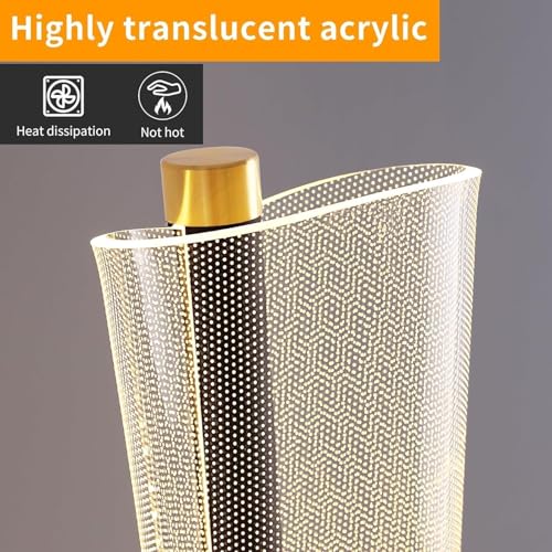 Image of Premium Decorative LED Floor Lamp & Glass Art Collection - Modern FlloNight Light - Unique Aesthetic Home Gift (Nuvora)