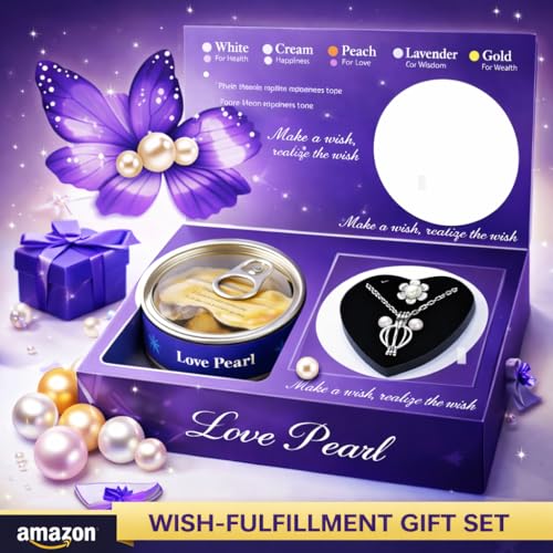 Image of Wish Pearl Necklace Set | Best Gift for Valentine | Love Pearl | DIY Necklace Kit | Gifts For Girls /Women Valentine Gifts for Girlfriend Romantic for Her on Birthday