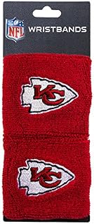 Franklin Sports Kansas City Chiefs NFL Wristbands - Youth NFL Team Logo Wristbands