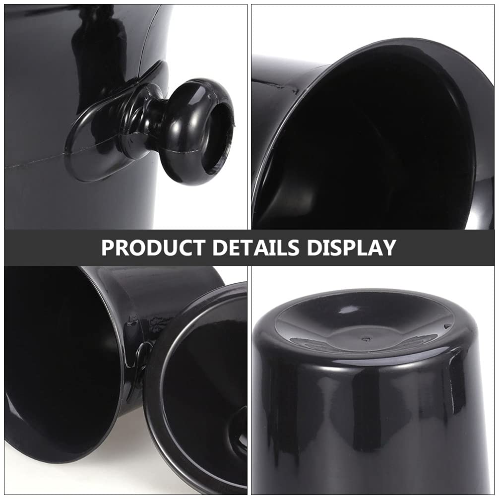 Cabilock 4-teiliger Wein Spucknapf Set - Schwarz 20x20cm Für Weinproben & Partys