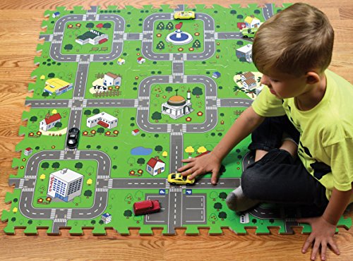 Floor Mats Foam Play Mat Interlocking Tiles for Kids Toddlers Non Toxic Playroom Schools Exultimate - Thumbnail 6