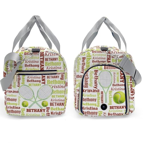 Sport Player Duffle Bag for Travel, Carry on Bag Travel Bags Tennis Ball Word Cloud Text Travel Duffel Bag Overnight Weekend Gym Bag Carry On Luggage Bags3