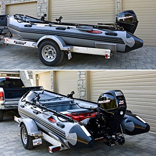 Seamax Ocean500T 16.5 Feet Commercial Grade Inflatable Boat, Max 15 Passengers And 50Hp Rated (Dark Grey) #TOP3