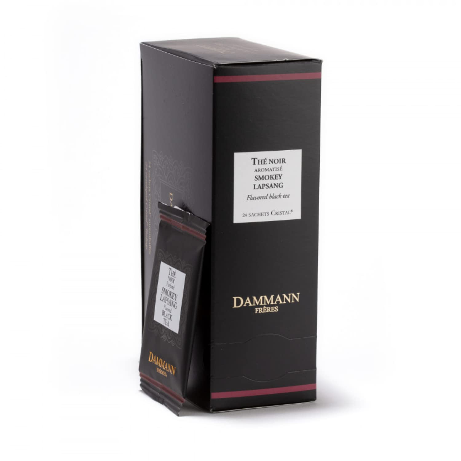 Dammann Frères | Lapsang Souchong Puro | Tè Nero Cinese Affumicato - 24 Bustine di Tè (48 Gr) | Tè Bustine Confezioni | Affumicato Lapsang