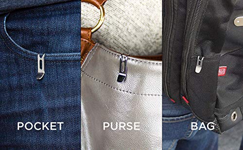 Keysmart Nano Clip - Pocket Clip Key Ring Holder - Secure Your Key Chain, Eliminates Pocket Bulge (Stainless Steel, 1 Pack) #TOP1